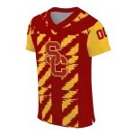 customized usc trojans stripe block red jersey best selling