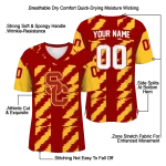 customized usc trojans stripe block red jersey best selling