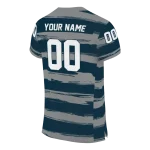 customized utah state aggies art stripe navy jersey best selling