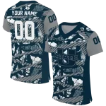 customized utah state aggies camo shatter navy jersey best selling