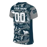 customized utah state aggies camo shatter navy jersey best selling