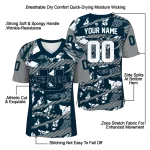 customized utah state aggies camo shatter navy jersey best selling