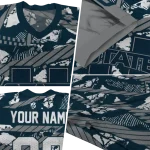customized utah state aggies camo shatter navy jersey best selling