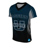 customized utah state aggies halftone flow navy black jersey best selling