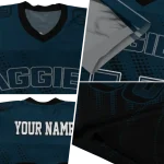 customized utah state aggies halftone flow navy black jersey best selling