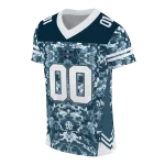 customized utah state aggies mirrored pattern navy jersey best selling
