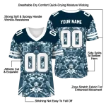 customized utah state aggies mirrored pattern navy jersey best selling