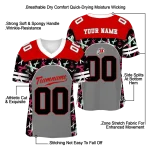 customized utah utes brushstroke xs gray black jersey best selling