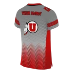 customized utah utes halftone sweep gray black jersey best selling