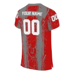 customized utah utes rugged stripes red jersey best selling