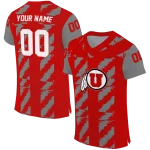 customized utah utes stripe block red jersey best selling
