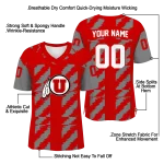 customized utah utes stripe block red jersey best selling