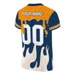 customized utep miners dripping flames blue white jersey best selling