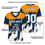 customized utep miners dripping flames blue white jersey best selling