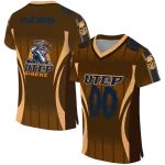 customized utep miners dynamic dots orange jersey best selling