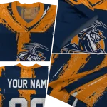 customized utep miners striped texture blue jersey best selling