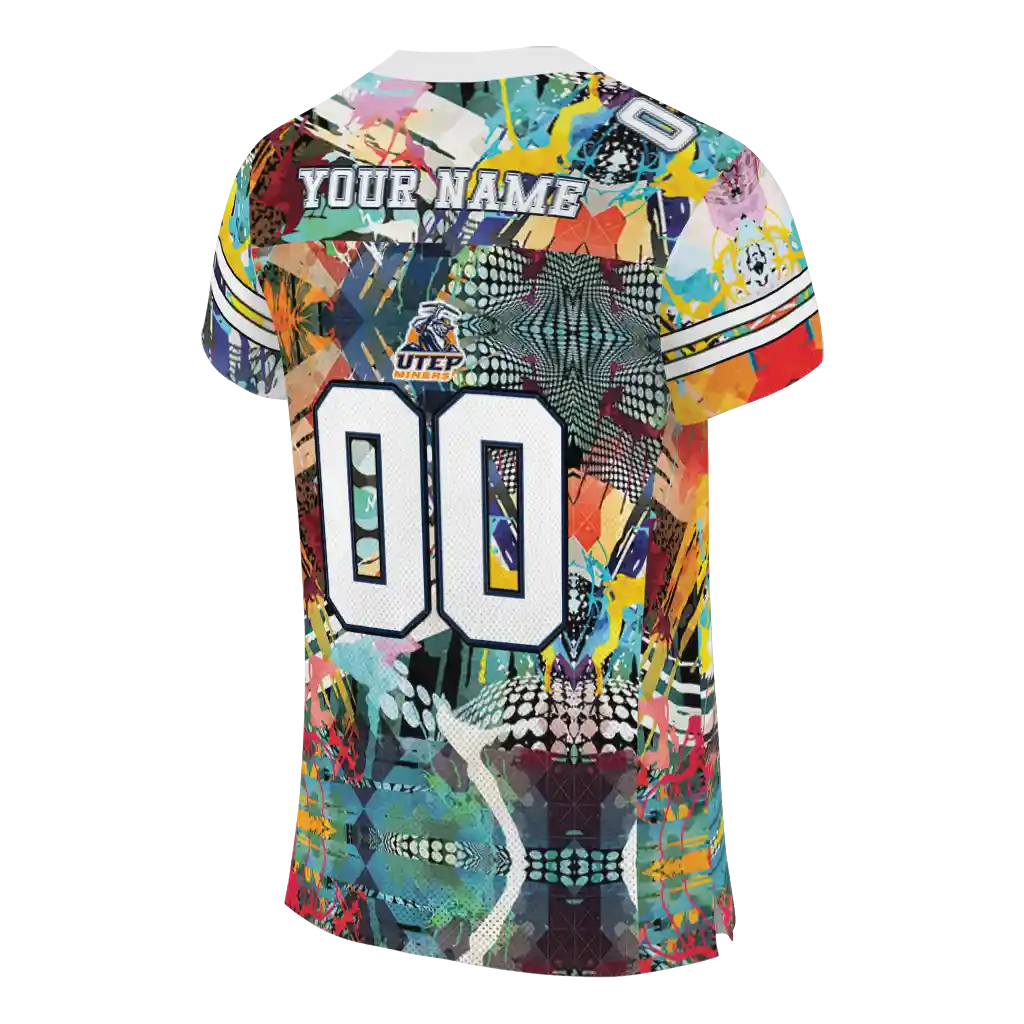 customized utep miners tribal face jersey high quality customized utep miners tribal face jersey high quality