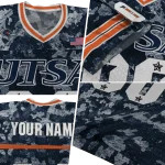 customized utsa roadrunners camouflage abstract orange jersey best selling