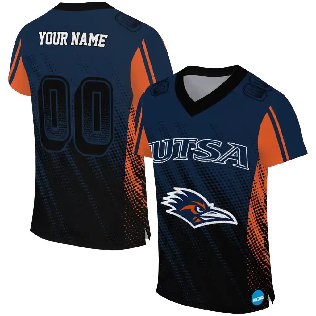 customized utsa roadrunners halftone flow orange black jersey best selling customized utsa roadrunners halftone flow orange black jersey best selling