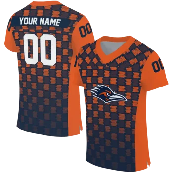 customized utsa roadrunners stacked rectangle orange jersey best selling