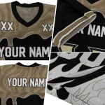 customized vanderbilt commodores dripping flames black white jersey best selling