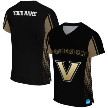 customized vanderbilt commodores halftone flow black jersey best selling