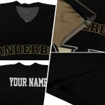 customized vanderbilt commodores halftone flow black jersey best selling