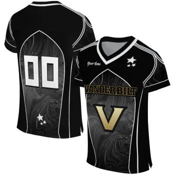 customized vanderbilt commodores halftone slant black jersey best selling