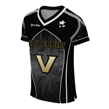 customized vanderbilt commodores halftone slant black jersey fashion forward