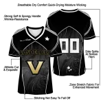 customized vanderbilt commodores halftone slant black jersey best selling