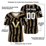 customized vanderbilt commodores stripe splatter black jersey best selling
