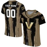 customized vanderbilt commodores striped texture black jersey best selling