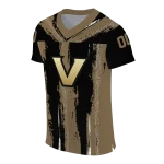 customized vanderbilt commodores striped texture black jersey best selling