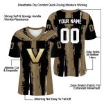 customized vanderbilt commodores striped texture black jersey best selling