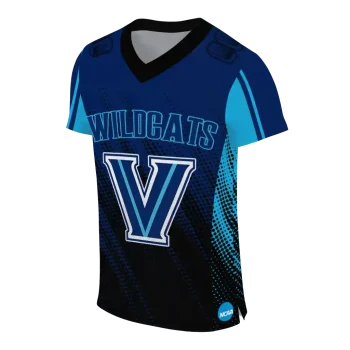 customized villanova wildcats halftone flow navy black jersey fashion forward