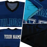 customized villanova wildcats halftone flow navy black jersey best selling