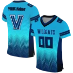 customized villanova wildcats halftone sweep light blue black jersey best selling