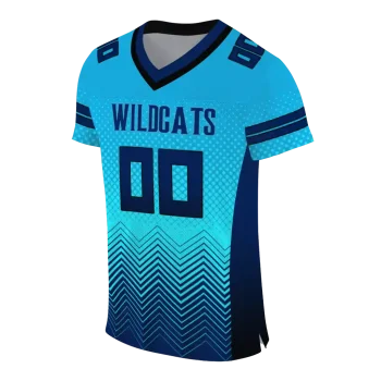 customized villanova wildcats halftone sweep light blue black jersey fashion forward