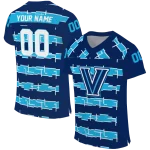 customized villanova wildcats layered grids navy jersey best selling