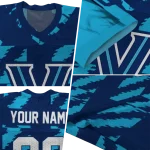 customized villanova wildcats stripe block navy jersey best selling
