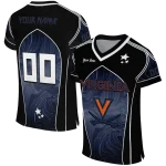 customized virginia cavaliers halftone slant blue black jersey best selling