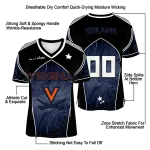 customized virginia cavaliers halftone slant blue black jersey best selling