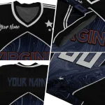customized virginia cavaliers halftone slant blue black jersey best selling
