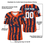 customized virginia cavaliers stripe splatter blue jersey best selling