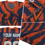 customized virginia cavaliers stripe splatter blue jersey best selling