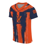 customized virginia cavaliers striped texture blue jersey best selling