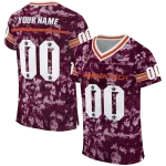 customized virginia tech hokies camouflage abstract maroon jersey best selling