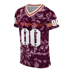 customized virginia tech hokies camouflage abstract maroon jersey best selling