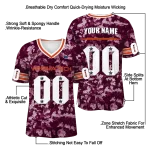 customized virginia tech hokies camouflage abstract maroon jersey best selling