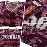 customized virginia tech hokies camouflage abstract maroon jersey best selling